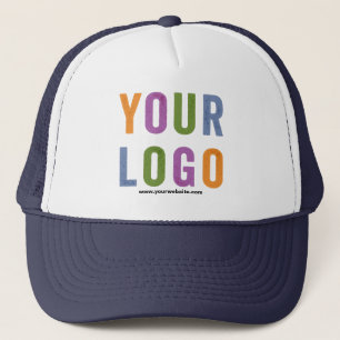 Add Your Logo, No Minimum Promotional Logo Trucker Trucker Hat