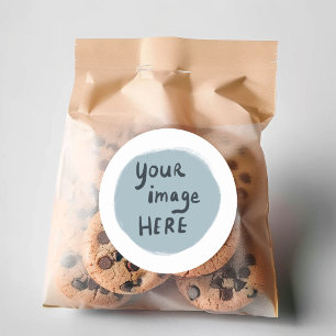 Add Your LOGO or Image CUSTOM Sheet of Classic Round Sticker
