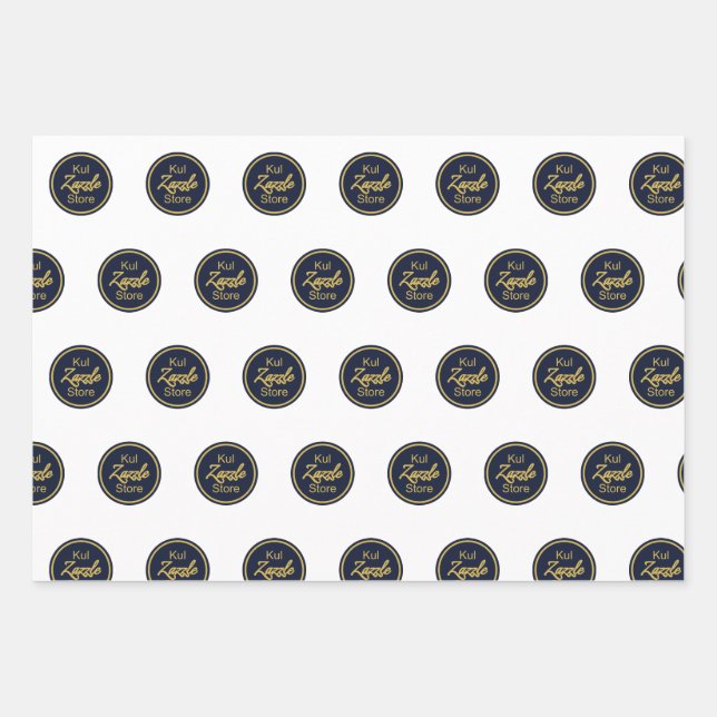 Add Your Logo or Image Wrapping Paper Sheets (Front 3)