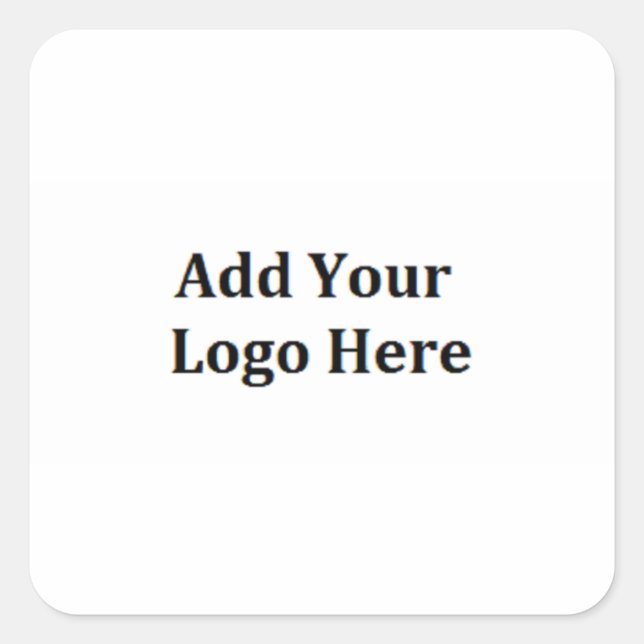 Add Your Logo Personalise Business Logo Stickers (Front)