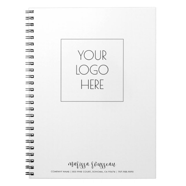 Add Your Logo Personalised  Notebook (Front)