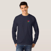 Add Your Logo Photo Text Men's Basic Long Sleeve T-Shirt (Front Full)