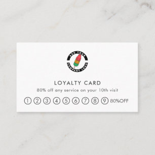 Add Your Logo Professional Business  Loyalty Card