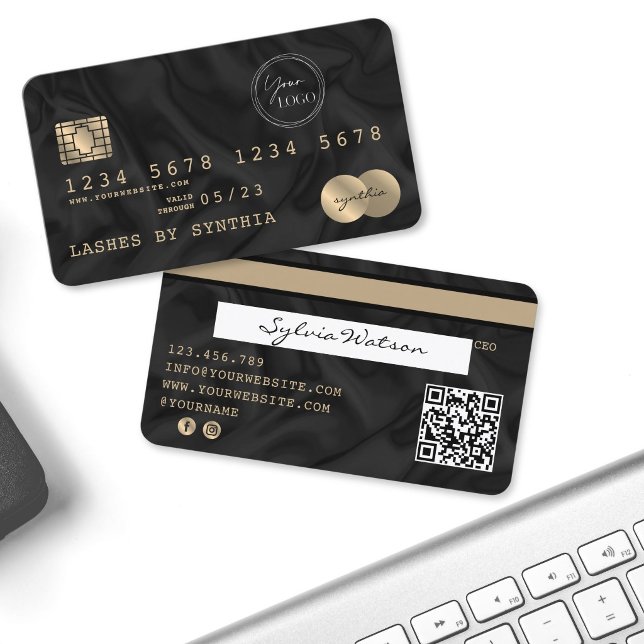 Add Your Logo QR Code Credit Card Style (Add Your Logo QR Code Credit Card Style BUSINESS CARD)