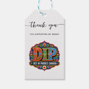 Add your logo qr code social handle gift tags