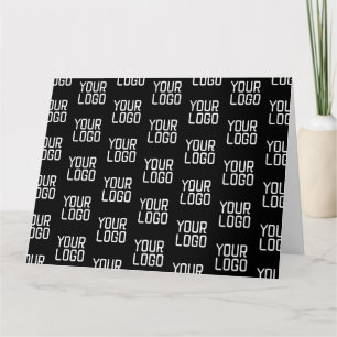 Add Your Logo Repeating Pattern Editable Template