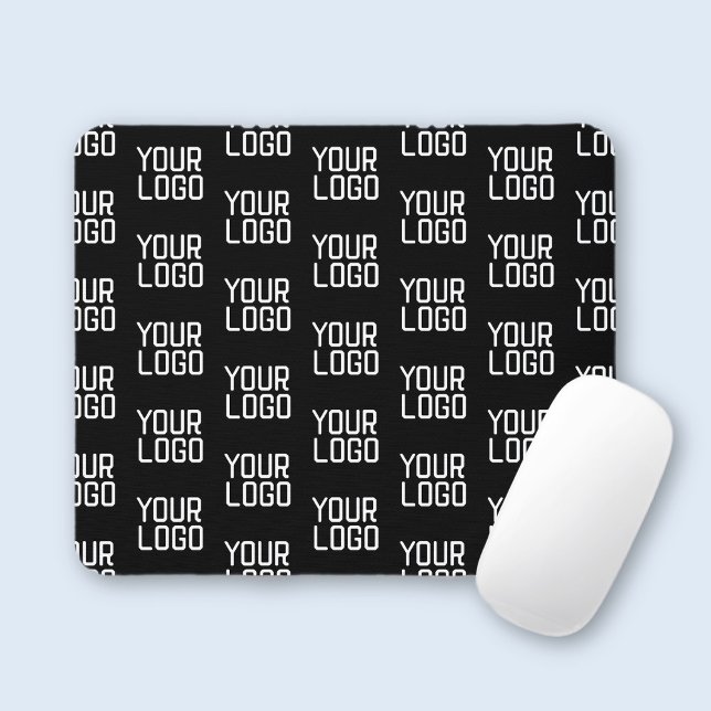 Add Your Logo Repeating Pattern Editable Template Mouse Mat (Creator Uploaded)