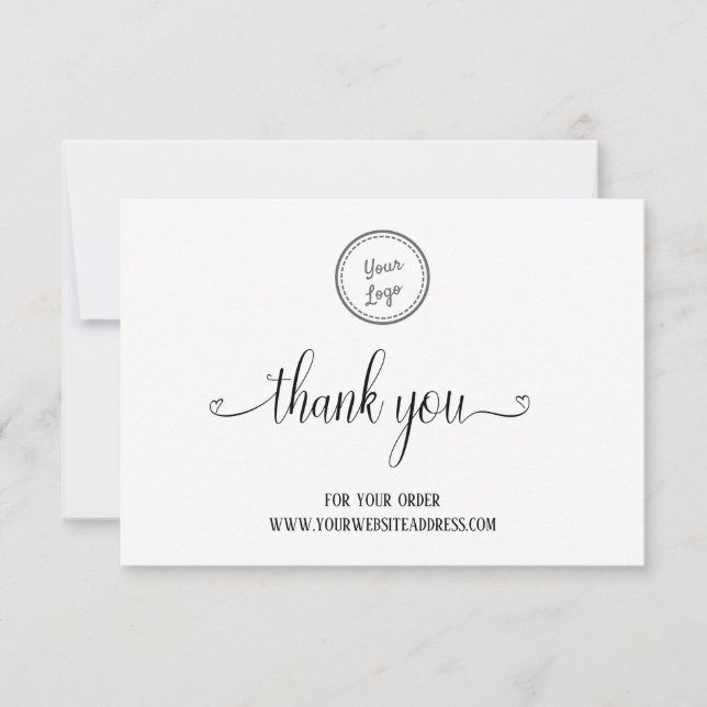 Add Your Logo | Script Thank You For Your Order (Front)