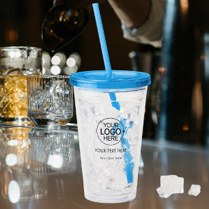 Add Your Logo Simple Typography  Acrylic Tumbler