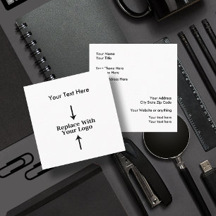 Add Your Logo Square Business Card