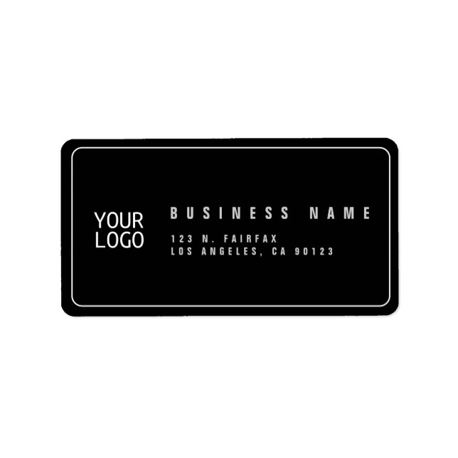 Add Your Logo Template Return Address Label (Front)