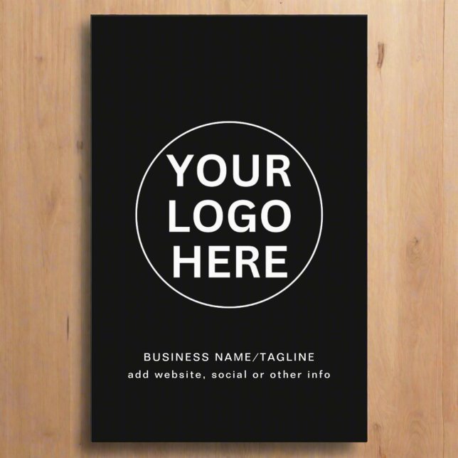 Add Your Logo & Text Here l Black & White Promo  Flyer (Creator Uploaded)