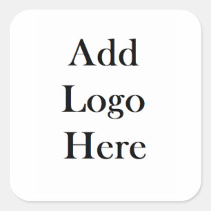 Add Your Logo to this Square Sticker