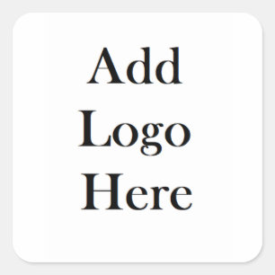 Add Your Logo to this Square Sticker