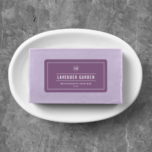 Add Your Logo White Border & Lines Editable Colour Label