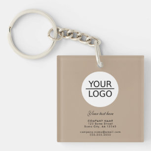 Add your Logo with a Custom Text Company Promotion Key Ring