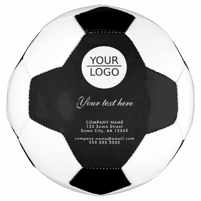 Add your Logo with Custom Text Company  Football (Front)