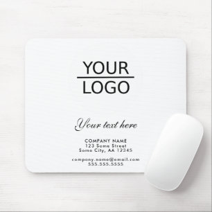 Add your Logo with Custom Text Promotion Mouse Mat