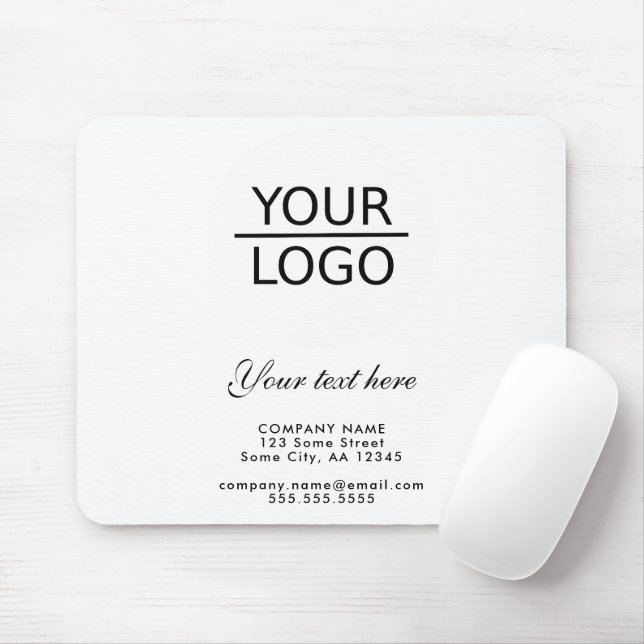 Add your Logo with Custom Text Promotion  Mouse Mat (With Mouse)