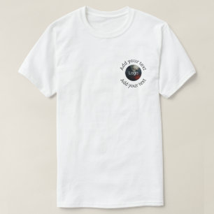add your logo with double text T-Shirt