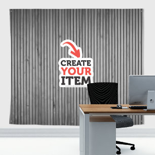Add your logo Wood panels Zoom Backdrop Grey Tapestry