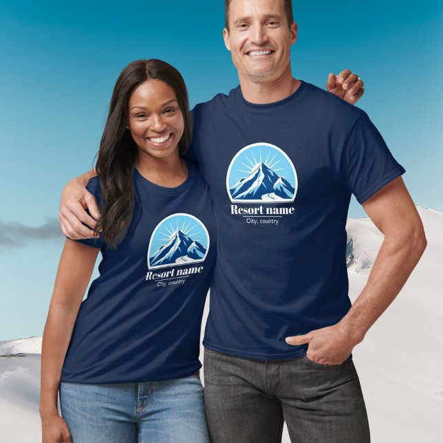 Add your mountain or ski resort name clothing  T-Shirt (Creator Uploaded)