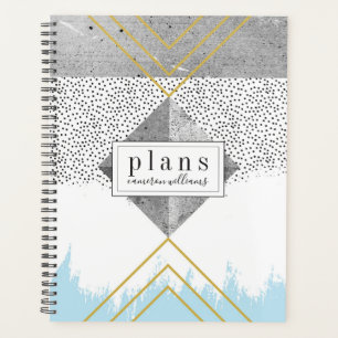 Add Your Name   Abstract Modern Design Planner