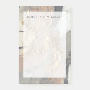 Add Your Name Add Your Name Golden Blush Post-it Notes