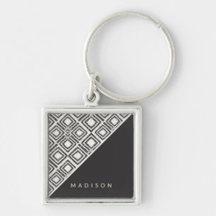Add Your Name African Wild Pattern Key Ring