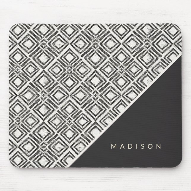 Add Your Name | African Wild Pattern Mouse Mat (Front)