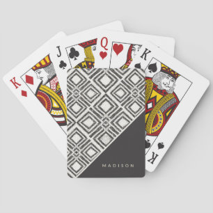Add Your Name African Wild Pattern Playing Cards