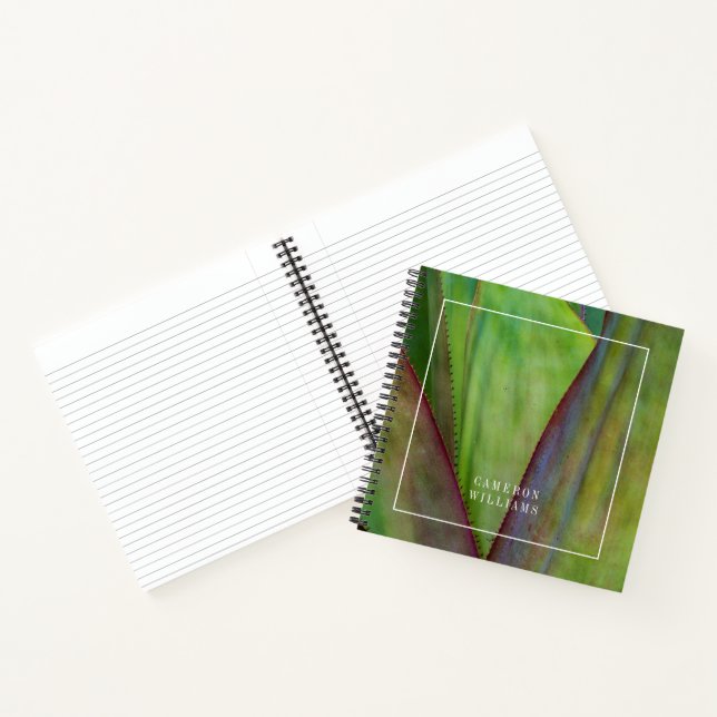 Add Your Name | Agave Plant Detail Notebook (Inside)