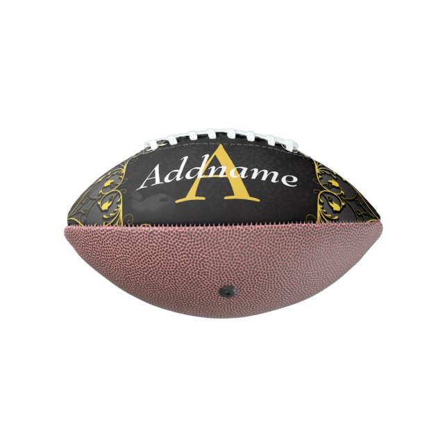 Add your name and initial american football (Rotated 270)