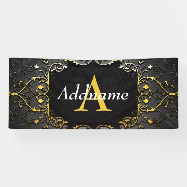Add your name and initial banner (Horizontal)
