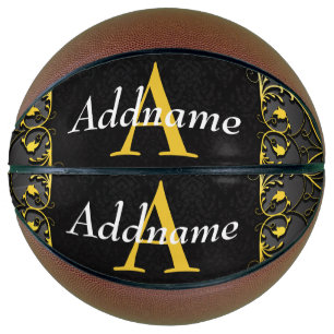 Add your name and initial basketball