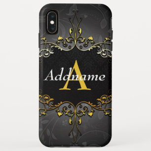 Add your name and initial iPhone XS max case