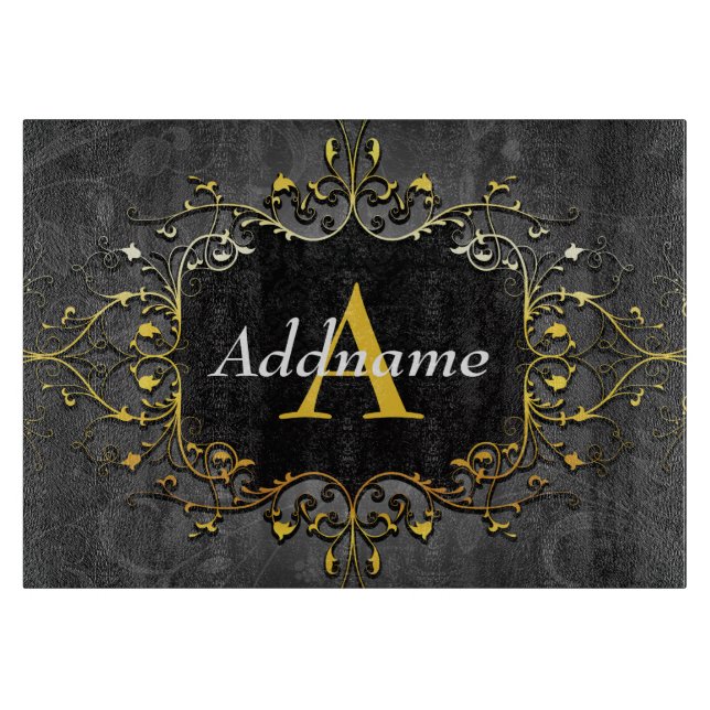 Add your name and initial cutting board (Front)