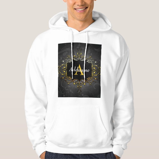 Add your name and initial hoodie (Front)