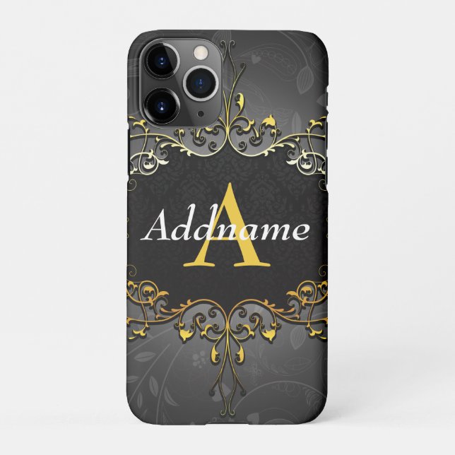 Add your name and initial iPhone case (Back)