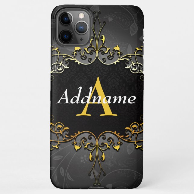 Add your name and initial iPhone case (Back)