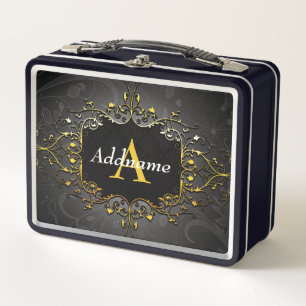 Add your name and initial metal lunch box
