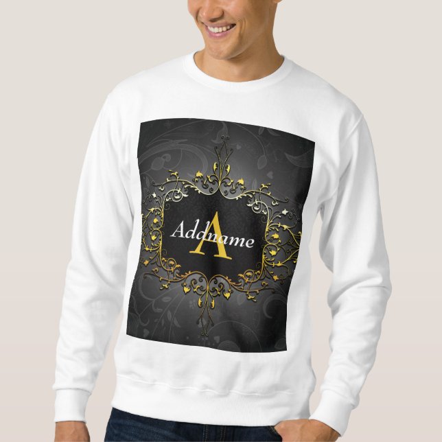 Add your name and initial sweatshirt (Front)