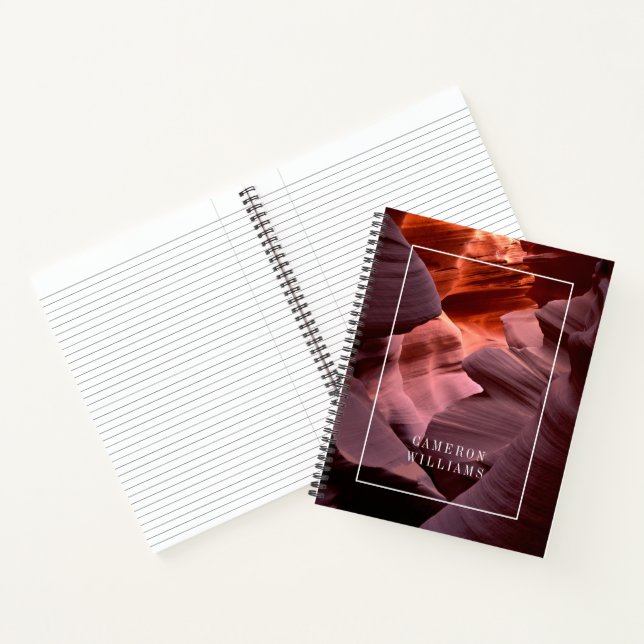 Add Your Name | Antelope Canyon Formations Notebook (Inside)