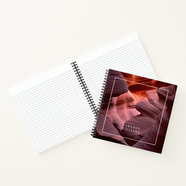 Add Your Name | Antelope Canyon Formations Notebook (Inside)