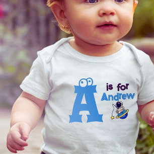 Add your name Baby Boy Letter is for name T-Shirt