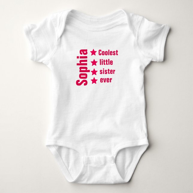 Add Your Name  Baby Jersey Bodysuit (Front)