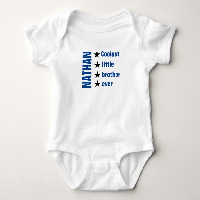 Add Your Name  Baby Jersey Bodysuit (Front)