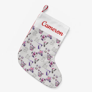 Add Your Name   Beauty Comes From The Inside Patte Small Christmas Stocking