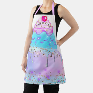 add your name big cake apron
