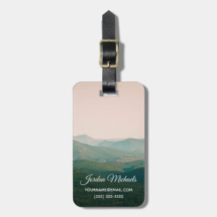 Add Your Name   Blue by the Mountains Luggage Tag